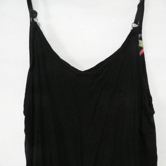 TORRID | size 0 | Black Top With Multicolor Embroidery - Picture 9 of 13
